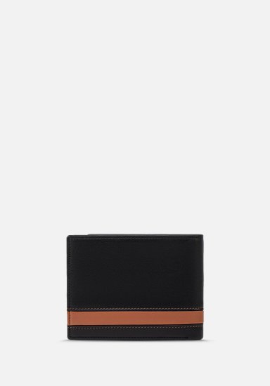 RENZO COSTA-BILLETERA  WPC 2166 1 BLACK / 10 YELLOW BROWN LUX - 2