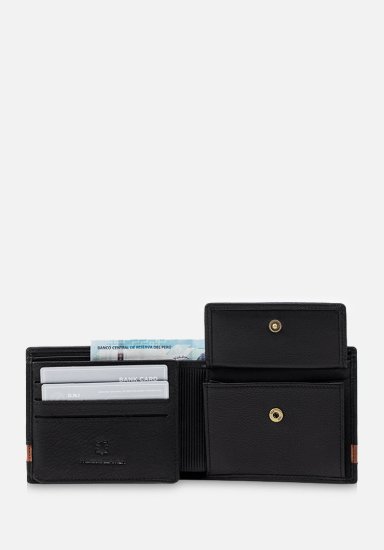 RENZO COSTA-BILLETERA  WPC 2166 1 BLACK / 10 YELLOW BROWN LUX - 3