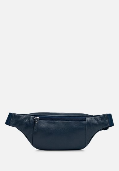 RENZO COSTA-CANGURO EN CUERO GRABADO COLECCIÓN ITALIAN LEATHER RKC 2152 NAVY ETR - 2