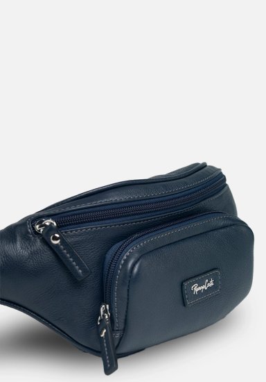RENZO COSTA-CANGURO EN CUERO GRABADO COLECCIÓN ITALIAN LEATHER RKC 2152 NAVY ETR - 4