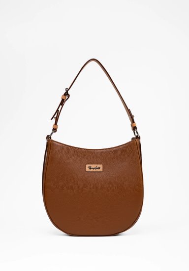 RENZO COSTA-CARTERA OVAL LEATHER RCD 2442 CUOIO / NATURALE ETR