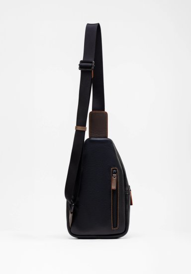 RENZO COSTA-CHEST BAG COLORATO CBC 2355 NERO / CACTUS / PAPRIKA ETR - 2