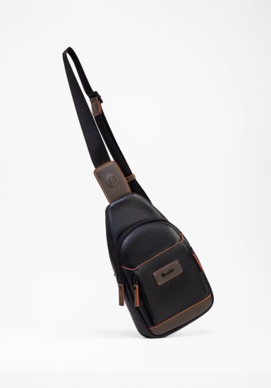RENZO COSTA-CHEST BAG COLORATO CBC 2355 NERO / CACTUS / PAPRIKA ETR - 3