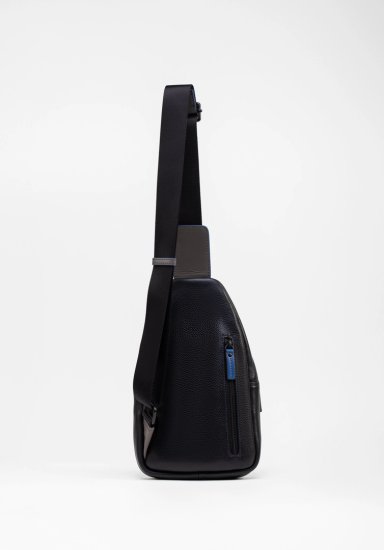 RENZO COSTA-CHEST BAG COLORATO CBC 2355 NERO / GRAFITE / BLU ESTATE ETR - 2