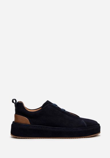 RENZO COSTA-SNEAKERS VELATO ZPC 2416 MIDNIGHT / OAK - 1