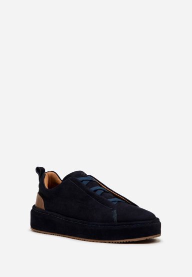 RENZO COSTA-SNEAKERS VELATO ZPC 2416 MIDNIGHT / OAK - 3