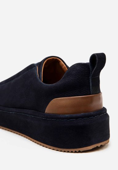 RENZO COSTA-SNEAKERS VELATO ZPC 2416 MIDNIGHT / OAK - 5