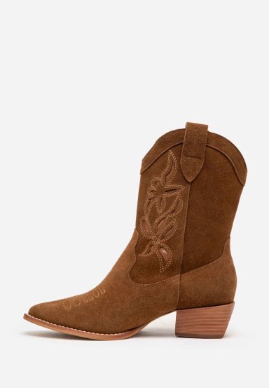 RENZO COSTA-BOTAS TEXANAS SAVANNA SUEDE BTD 2402 NATURAL - 2
