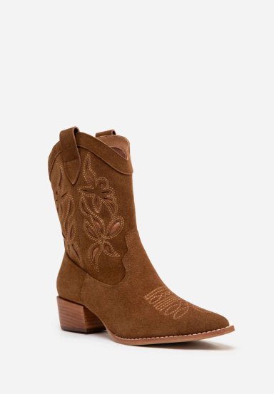 RENZO COSTA-BOTAS TEXANAS SAVANNA SUEDE BTD 2402 NATURAL - 3
