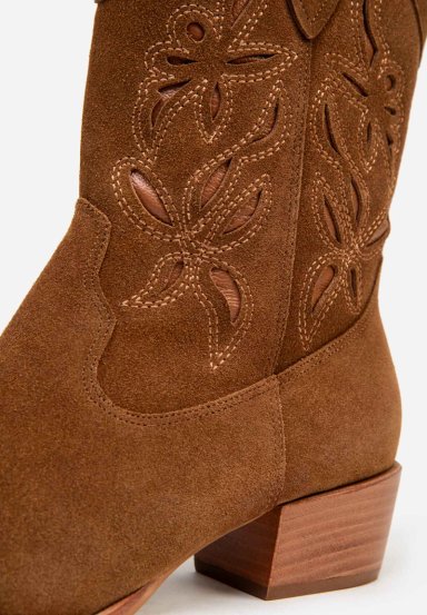 RENZO COSTA-BOTAS TEXANAS SAVANNA SUEDE BTD 2402 NATURAL - 6