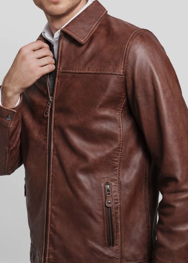 RENZO COSTA-CASACA CLASICA ELEMENT CSC 2557 COGNAC-3874 - 2
