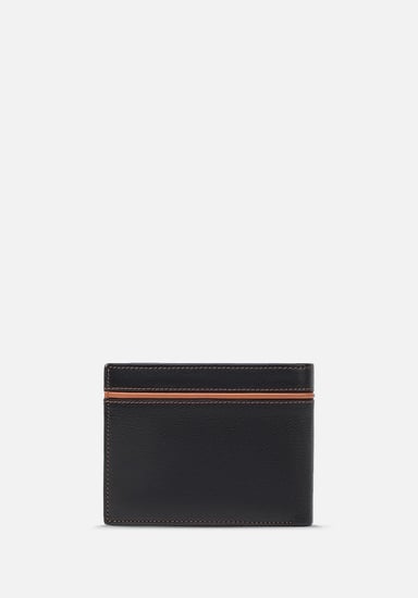 RENZO COSTA-BILLETERA CON DETALLE EN CONTRASTE WPC 2165 1 BLACK / 10 YELLOW BROWN LUX - 2