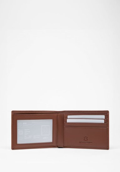 RENZO COSTA-SET BILLETERA Y LLAVERO CLASSIC STC 2455 5 TAN LUX - 4