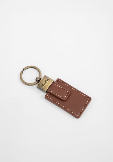 RENZO COSTA-SET BILLETERA Y LLAVERO CLASSIC STC 2455 5 TAN LUX - 5