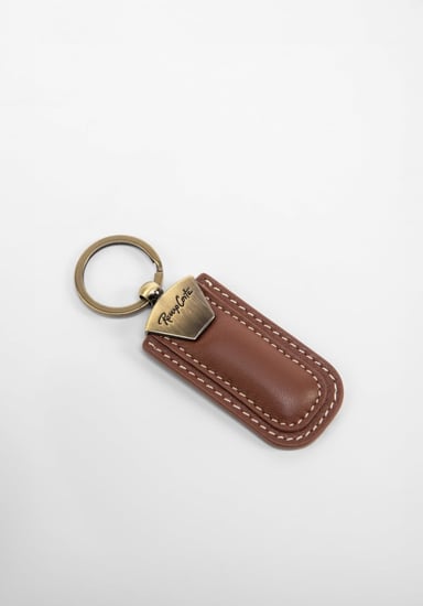 RENZO COSTA-SET BILLETERA Y LLAVERO MARK STC 2454 5 TAN LUX - 5
