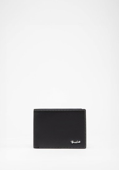 RENZO COSTA-SET BILLETERA Y LLAVERO CLASSIC STC 2455 1 BLACK LUX - 2