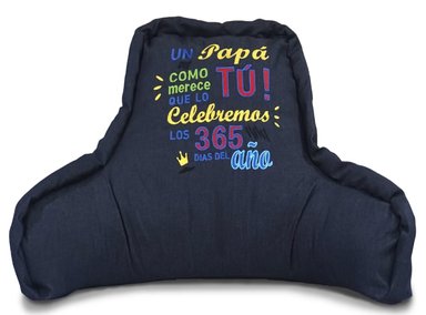 COJIN ARLIN MODELO 1 40X65CM AZUL ANATÓMICO DECORTIVO