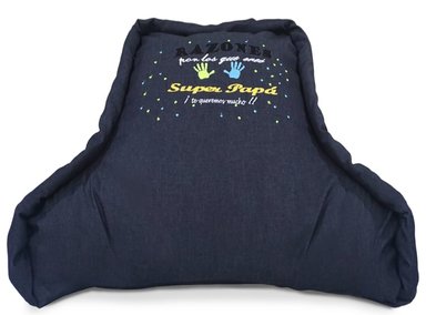 COJIN ARLIN MODELO 3 40X65CM AZUL ANATÓMICO DECORTIVO