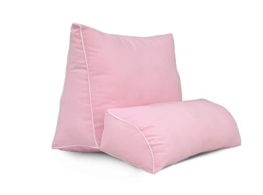 COJÍN ARLIN 41X53CM RELAX PILLOW ROSADO CON SESGO