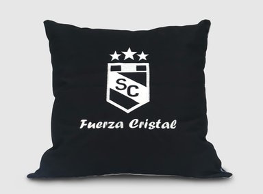 COJIN ARLIN 14X52CM DECORATIVO LOGO FUERZA CRISTAL