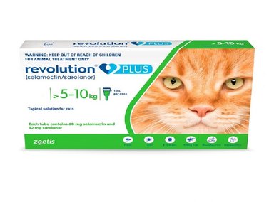 ANTIPULGAS GATO REVOLUTION 5 - 10 KG PLUS - 1