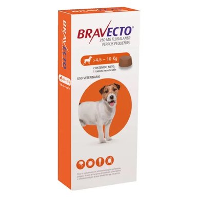 BRAVECTO PERRO PEQUEÑO 4.5–10 KG – ANTIPULGAS Y GARRAPATAS MASTICABLE 3 MESES - 1