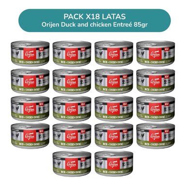 ORIJEN PATO Y POLLO ALIMENTO HÚMEDO PARA GATOS 85 G – PACK 18 LATAS - 1