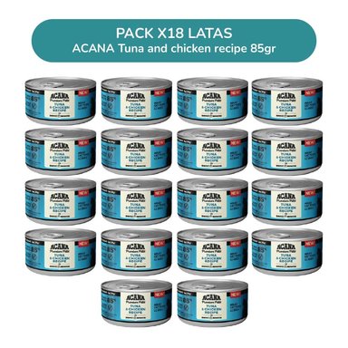 ACANA PREMIUM PATÉ ATÚN Y POLLO GATO PACK 18 LATAS 85G - 1
