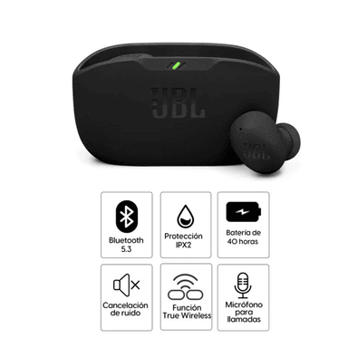 AUDÍFONOS INALÁMBRICOS JBL WAVE BUDS 2 BLUETOOTH TRUE WIRELESS NEGRO - 3
