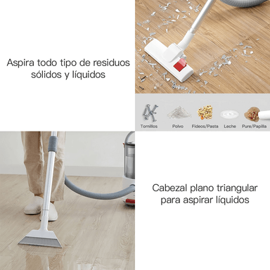 ASPIRADORA DEERMA MULTIFUNCIONAL TANQUE 800 W TJ200, BLANCO - 3