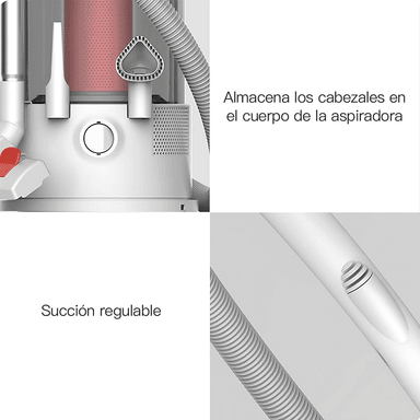 ASPIRADORA DEERMA MULTIFUNCIONAL TANQUE 800 W TJ200, BLANCO - 4