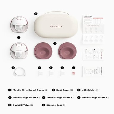 EXTRACTOR DE LECHE DODBLE M6 MANOS LIBRES – MOMCOZY - 2