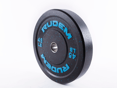 DISCOS RUDEM FITNESS 45LB LEVANTAMIENTO CON PUNTOS AZULES