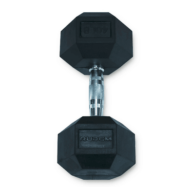 MANCUERNAS RUDEM FITNESS 40LB HEXAGONALES