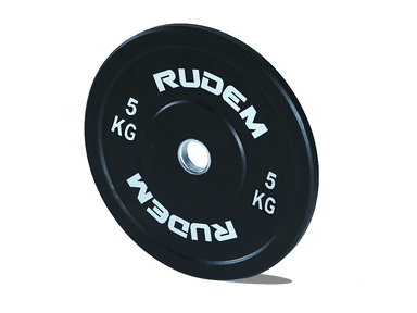 DISCOS RUDEM FITNESS 5KG SOLIDO VIRGIN LEVANTAMIENTO PESAS