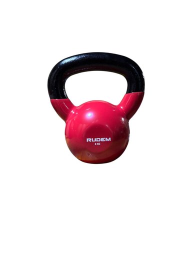 PESAS RUSAS RUDEM FITNESS 8KG KETTLEBELL RECUBIERTAS JEBE