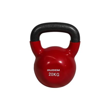 PESAS RUSAS RUDEM FITNESS 20KG KETTLEBELL RECUBIERTAS JEBE