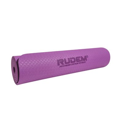 MAT YOGA RUDEM FITNESS 6MM MORADO