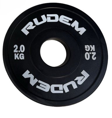RUDEM DISCOS FRACCIONALES BLACK - 2 KG (PAR)