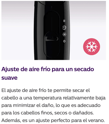 SECADORA CABELLO PHILIPS BHC010 1200W - 5
