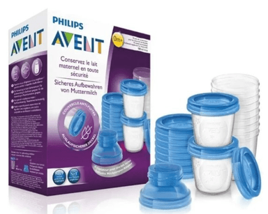 CONTENEDOR AVENT SCF618/10 SET DE 10 VASOS DE LECHE MATERNA