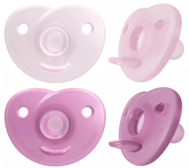 CHUPONES AVENT DE SILICONA SCF099/22 0 A 6 MESES PACK X2 UNIDADES NIÑAS - 2