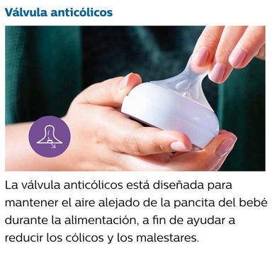 SET BIBERONES AVENT NATURAL 3.0 ANTICOLICO Y ANTIGOTEO TRANSPARENTE 330 ML X2 - 3