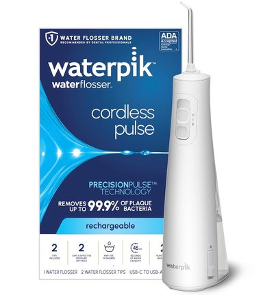 IRRIGADOR BUCAL WATERPICK INALAMBRICO 2 INTENSIDADES 2 BOQUILLAS Y CARGA POR USB