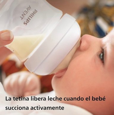 SET DE RECIEN NACIDO PHILIPS AVENT NATURAL 3.0 DE 4 BIBERONES 2 CHUPONES 1 ESCOBILLA Y 01 ACCESORIO - 6