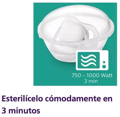 SET RECIEN NACIDO AVENT BIBERON 125 ML + CHUPON 0-6M PINGÜINO + ESTUCHE ESTERILIZADOR - NIÑO - 4