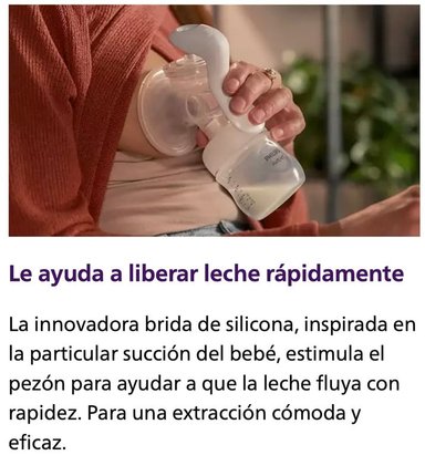 SET AVENT EXTRACTOR DE LECHE MANUAL + 01 BIBERON DE VIDRIO ANTICOLICO Y ANTIGOTEO + 25 BOLSAS DE LECHE MATERNA - 5