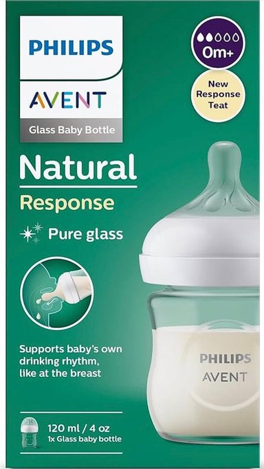 EXTRACTOR DE LECHE PHILIPS AVENT + 01 BIBERON DE VIDRIO ANTICOLICO Y ANTIDERRAME PARA RECIEN NACIDO - 3