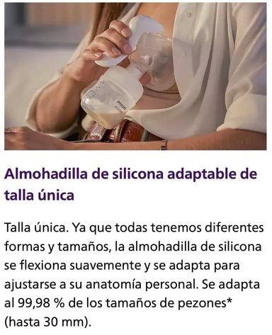 EXTRACTOR DE LECHE PHILIPS AVENT + 01 BIBERON DE VIDRIO ANTICOLICO Y ANTIDERRAME PARA RECIEN NACIDO - 4