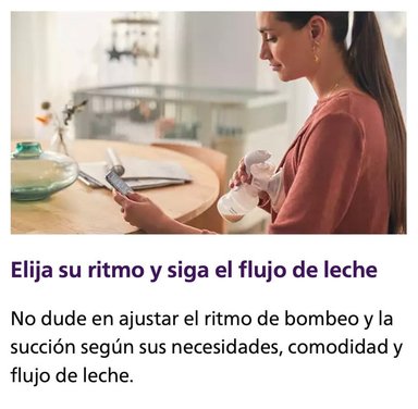EXTRACTOR DE LECHE PHILIPS AVENT + 01 BIBERON DE VIDRIO ANTICOLICO Y ANTIDERRAME PARA RECIEN NACIDO - 6